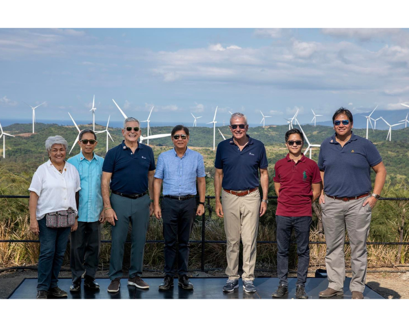 Pagudpud Wind Inauguration in Ilocos Norte with President Marcos Ayala Corp Chaiman Jaime Zobel de Ayala, Fernando Zobel de Ayala, Secretary Lotilla and ACEN President Eric Francia